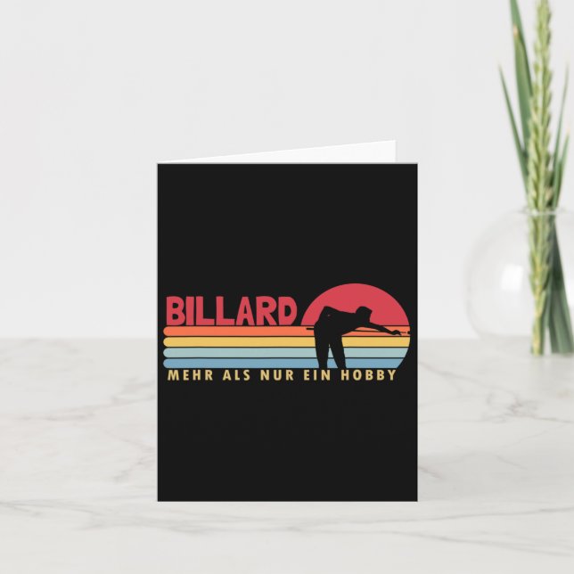 Billiards More Than A Hob  Card (Front)
