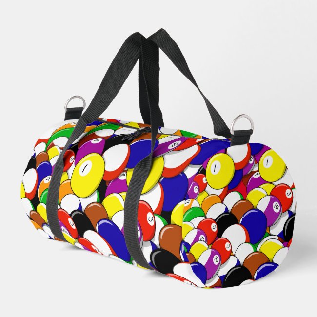 Billiards Pattern Duffel Bag