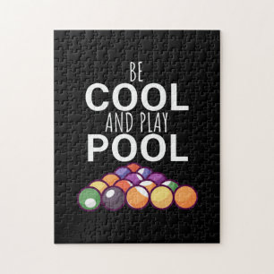 Billiards Player Be Cool And Play Billiard Pools Jigsaw Puzzle