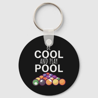 Billiards Player | Be Cool And Play Billiard Pools Keychain