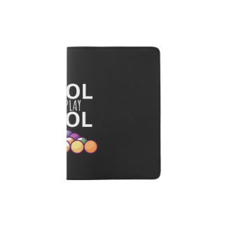 Billiards Player | Be Cool And Play Billiard Pools Passport Holder