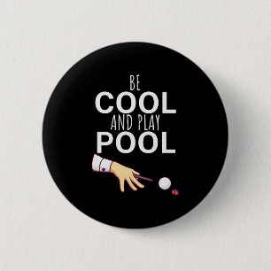 Billiards Player Be Cool Snooker Button