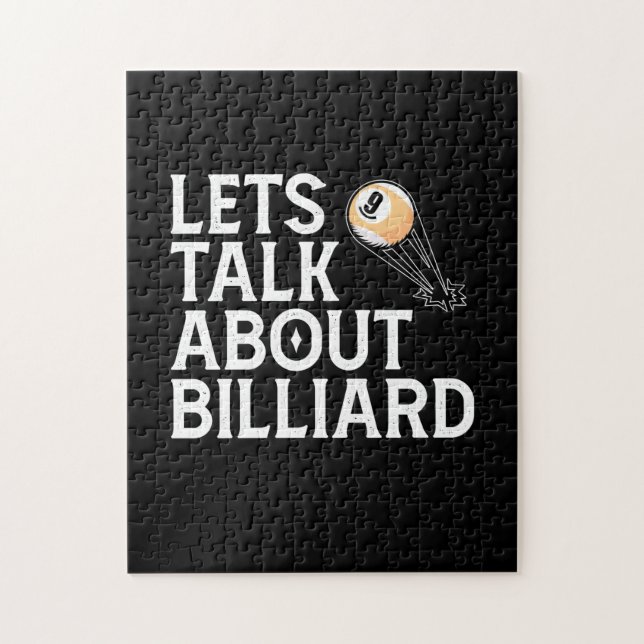 Billiards Player | Lets Talk About Billiard Jigsaw Puzzle (Vertical)