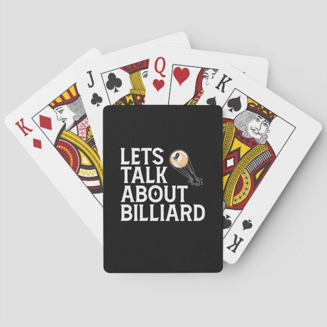 Billiards Player | Lets Talk About Billiard Poker Cards (Back)