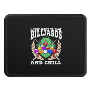 Billiards Player   Play Billiards And Chill Hitch Cover