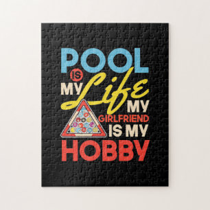 Billiards Player Pool Billiards Is My Life Jigsaw Puzzle