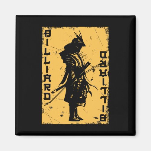 Billiards Player Samurai Japan Warrior Snooker Poo Magnet