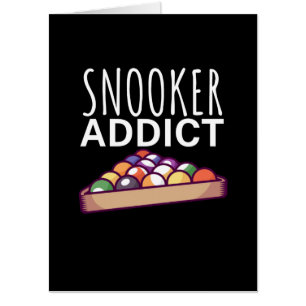 Billiards Player Snooker Addict Card