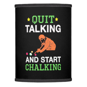 Billiards Player Snooker Start Chalking Lamp Shade