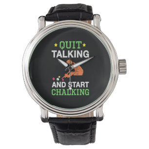 Billiards Player Snooker Start Chalking Watch