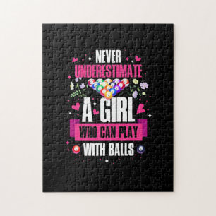 Billiards Player This Girl Can Play Pool Billiards Jigsaw Puzzle