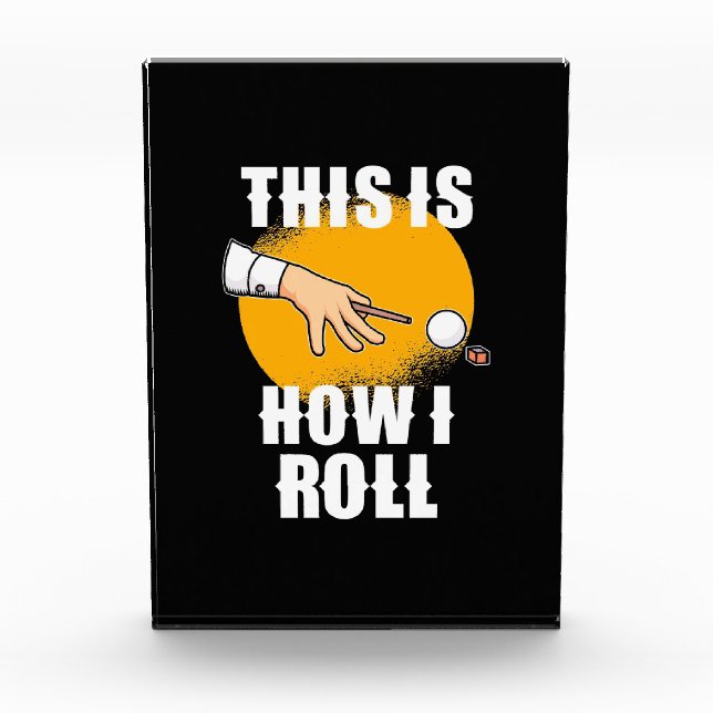 Billiards Player | This Is How Snooker Roll Photo Block (Front)