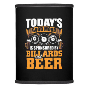Billiards Player Today Billiards And Beer Lamp Shade