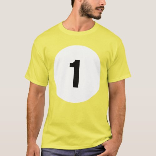 Billiards Pool AC Snooker Ball 1 T_Shirt