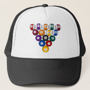 Billiards / Pool Balls - Custom Trucker Hat