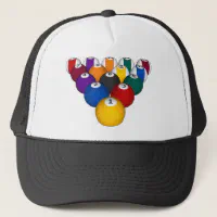 Custom Baseball Cap Pool Cues Embroidery Acrylic Dad Hats for Men & Women