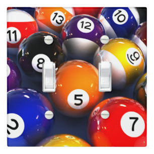Billiards Pool Balls Light Switch Cover