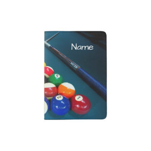 Billiards Pool Balls Passport Holder