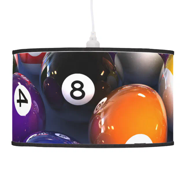 Billiards Pool Balls Pendant Lamp Zazzle