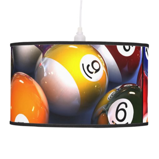 Billiards Pool Balls Pendant Lamp Zazzle