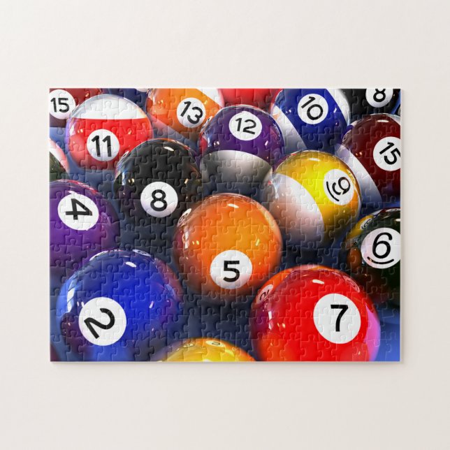 Billiards Pool Balls Photo Puzzle (Horizontal)
