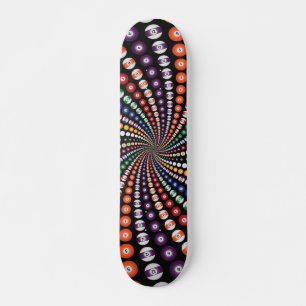 Billiards / Pool Balls Spiral: Skateboard Deck