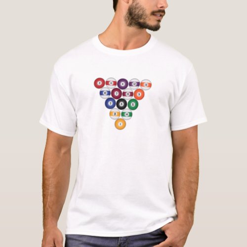 Billiards  Pool Balls T_Shirt