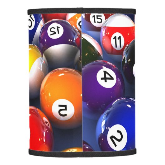 Billiards Pool Balls Table Lamp (Back)