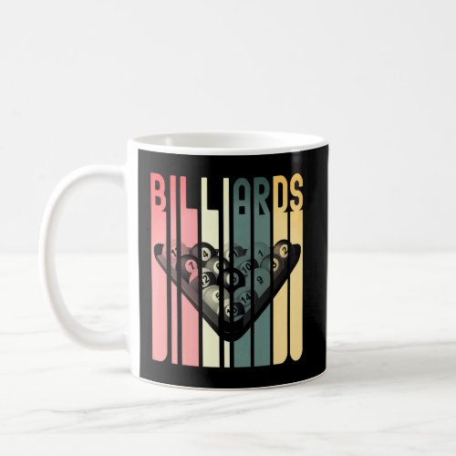 Billiards Pool Bar Sports Retro 8 Ball Stick Playe Coffee Mug