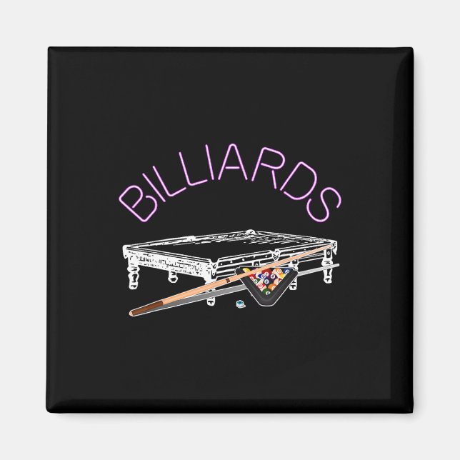Billiards Pool Game  Magnet (Front)