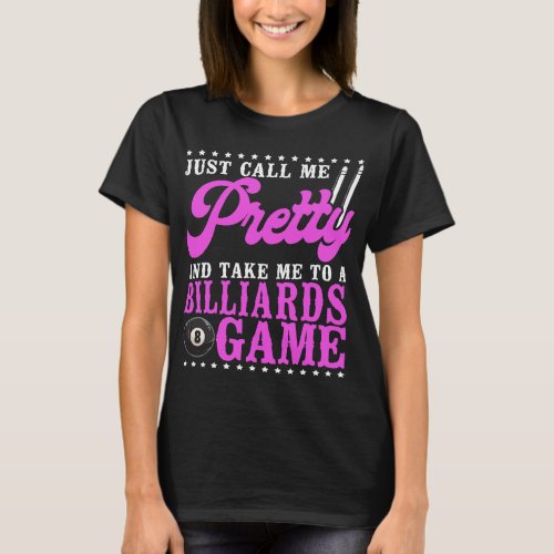 Billiards Pool Player Ball Girl Good Girls Play Wi T_Shirt