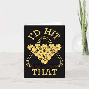 Billiards Pool Player Card