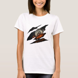 Billiards Pool Player Ll 8 Ll Fire Scar Vintage  T-Shirt