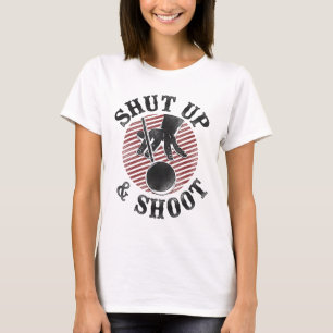 Billiards Pool Player Ll Vintage Shut Up And Shoot T-Shirt