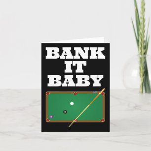 Billiards Pool Player Shirt Gift Men Women Bank Sh Card