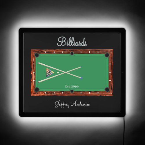 Billiards Pool Room Bar Lounge Pub LED Sign
