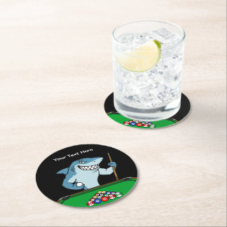 Billiards Pool Shark Guest Drink Coasters