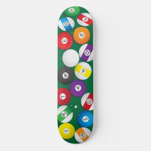 Billiards Pool Skateboard Deck