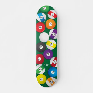 Billiards Pool Skateboard Deck