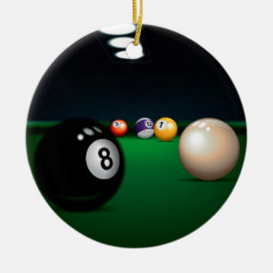 Billiards / Pool Table Tag / Ornament - SRF