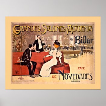 Billiards Poster by Vintage_Obsession at Zazzle