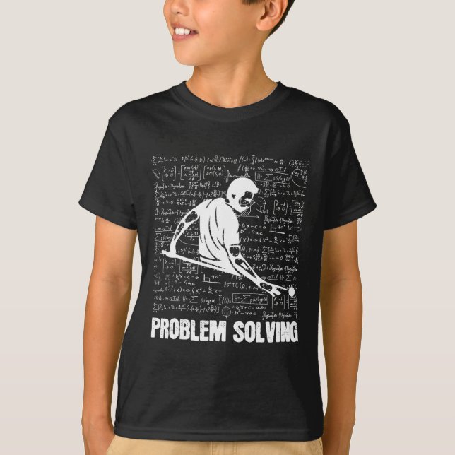 Billiards Problem Solving Players Sports Solution  T-Shirt (Front)