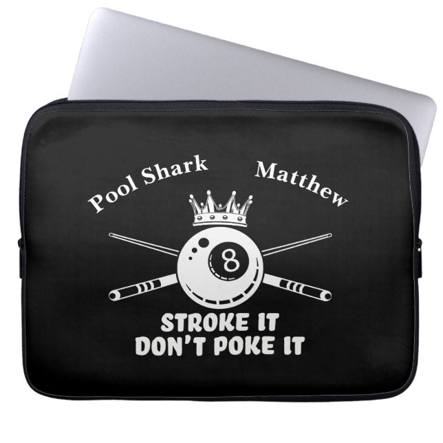 Billiards Quotes for Fans and Players Laptop Sleeve (Front)