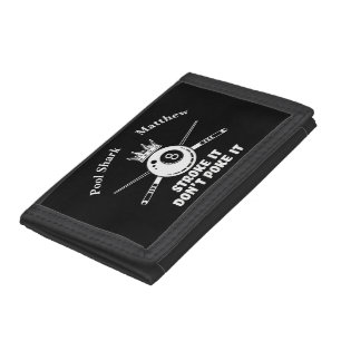 Billiards Quotes for Fans and Players Tri-fold Wallet