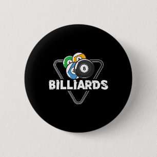 Billiards Rack Billiard Player Snooker 8 Ball Cue  Button