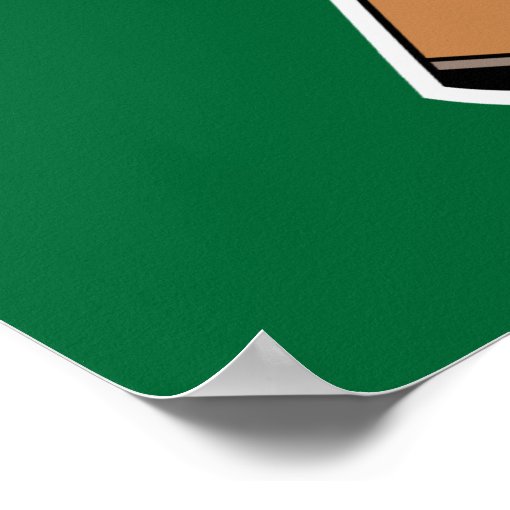 Billiards Rack House Pool Rules Poster Zazzle