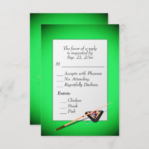 Billiards RSVP with Entree Choice