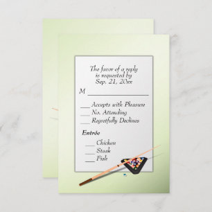 Billiards RSVP with Entree Choice