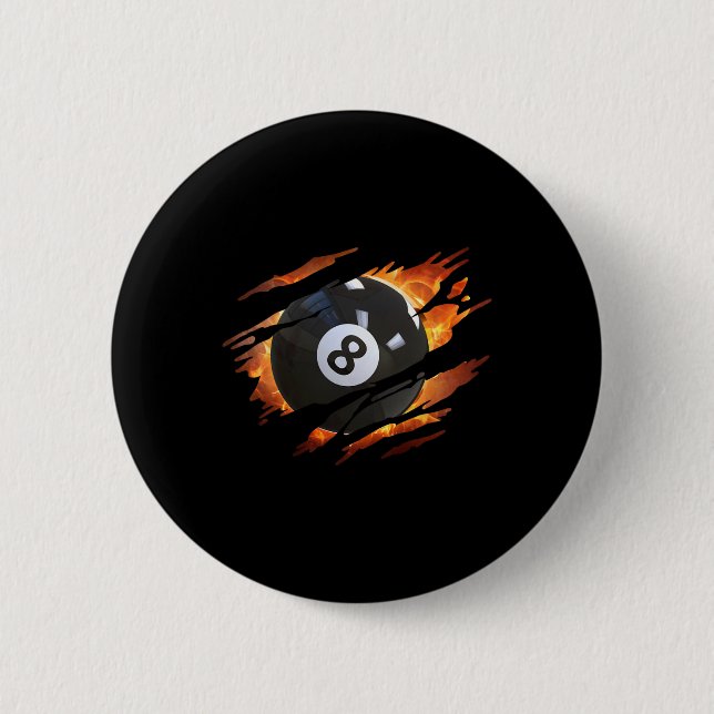 Billiards S Men 8 Ll Pool S Pool League  Button (Front)