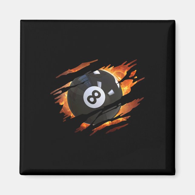 Billiards S Men 8 Ll Pool S Pool League  Magnet (Front)